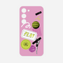 Galaxy 着せ替えプレート［ Playful sticker - Dusty Pink ］