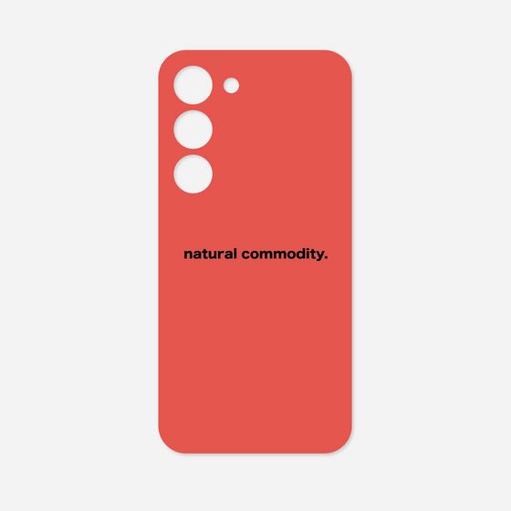 Galaxy 着せ替えプレート［ NATURAL COMMODITY Red ］