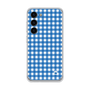 Galaxy 着せ替えプレート［ Checkered Blue - ギンガムチェック ブルー ］