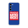 Galaxy 着せ替えプレート［ FRAGILE Sticker - Blue ］