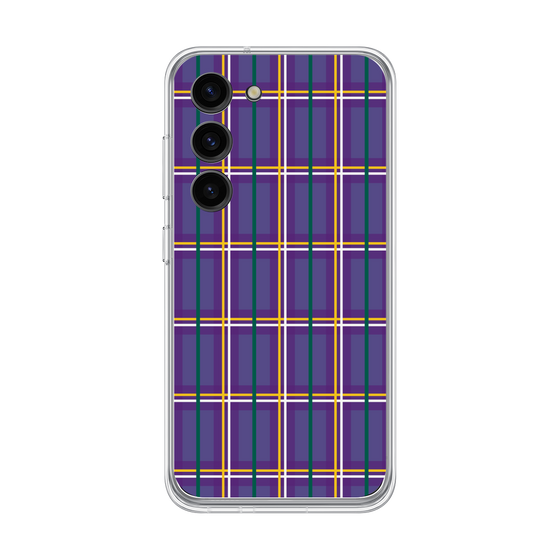 Galaxy 着せ替えプレート［ Tartan Check - Purple ］