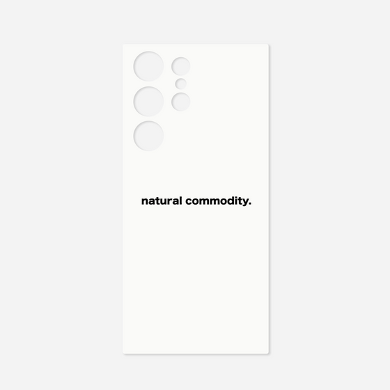 Galaxy 着せ替えプレート［ NATURAL COMMODITY White ］