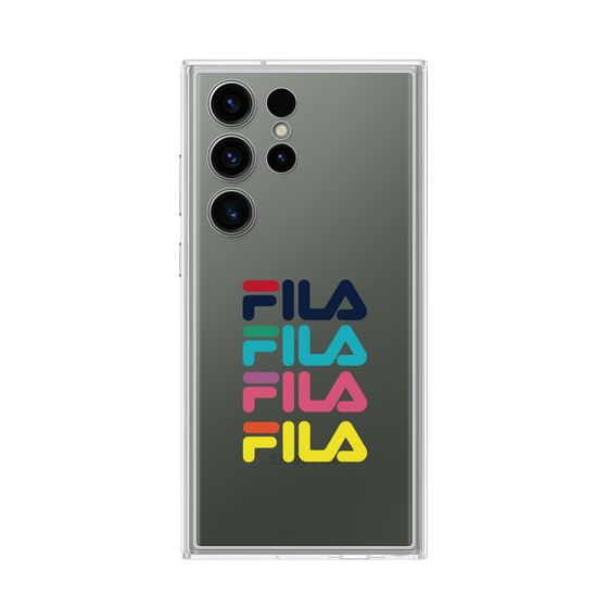 Galaxy 着せ替えプレート［ Colorful FILA Logo - カラフル フィラ ロゴ ］