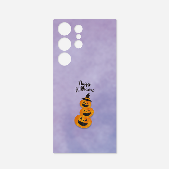 Galaxy 着せ替えプレート［ Happy Halloween - Pumpkin ］