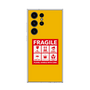 Galaxy 着せ替えプレート［ FRAGILE Sticker - Yellow ］