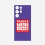 Galaxy 着せ替えプレート［ FRAGILE Sticker - Purple ］
