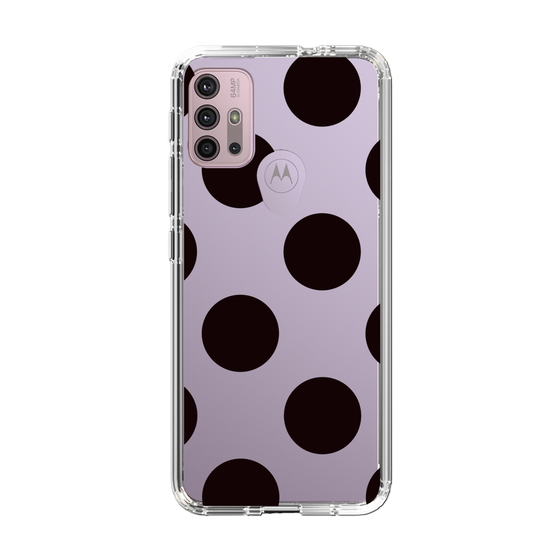 スリムプロテクションケース［ シンプルドット - Black ］