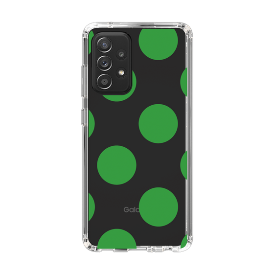 スリムプロテクションケース［ シンプルドット - Green ］