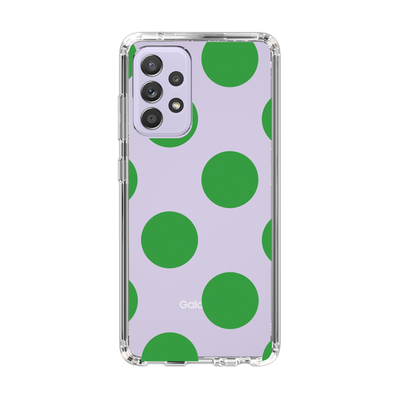 スリムプロテクションケース［ シンプルドット - Green ］