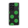 スリムプロテクションケース［ シンプルドット - Green ］