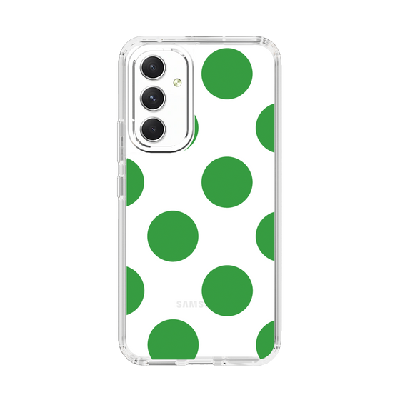 スリムプロテクションケース［ シンプルドット - Green ］