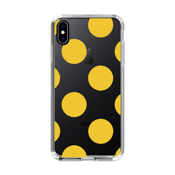 スリムプロテクションケース［ シンプルドット - Yellow ］