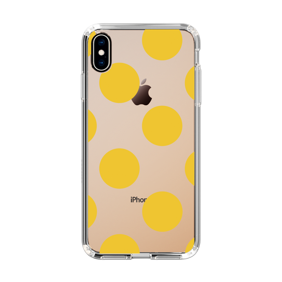 スリムプロテクションケース［ シンプルドット - Yellow ］