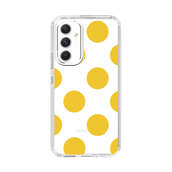 スリムプロテクションケース［ シンプルドット - Yellow ］