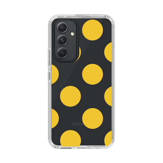 スリムプロテクションケース［ シンプルドット - Yellow ］