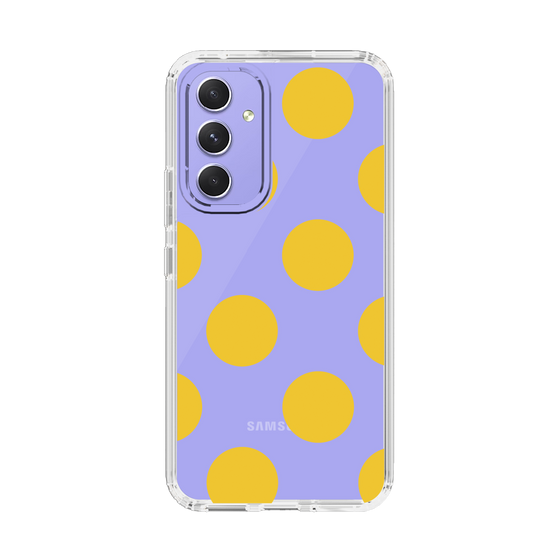 スリムプロテクションケース［ シンプルドット - Yellow ］