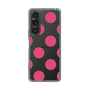 スリムプロテクションケース［ シンプルドット - Pink ］