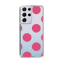 スリムプロテクションケース［ シンプルドット - Pink ］