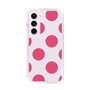 スリムプロテクションケース［ シンプルドット - Pink ］