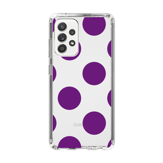 スリムプロテクションケース［ シンプルドット - Purple ］