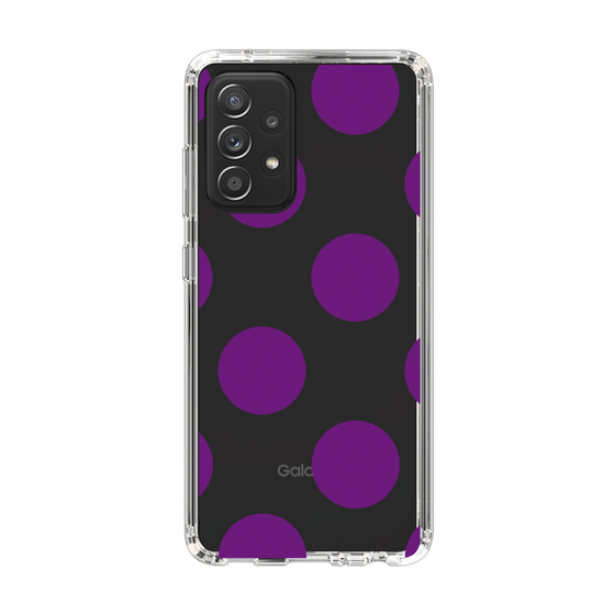 スリムプロテクションケース［ シンプルドット - Purple ］