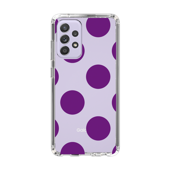 スリムプロテクションケース［ シンプルドット - Purple ］