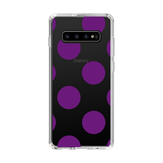 スリムプロテクションケース［ シンプルドット - Purple ］