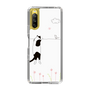 スリムプロテクションケース［ 夢中に覗く三毛ねこ ］