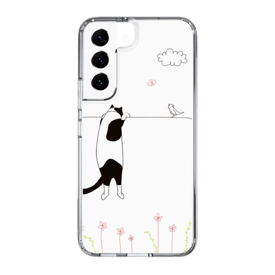 スリムプロテクションケース［ 夢中に覗く三毛ねこ ］
