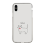 スリムプロテクションケース［ 蝶ネクタイねこ - White ］