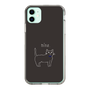 スリムプロテクションケース［ 蝶ネクタイねこ - Black ］