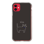 スリムプロテクションケース［ 蝶ネクタイねこ - Black ］