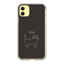 スリムプロテクションケース［ 蝶ネクタイねこ - Black ］