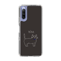 スリムプロテクションケース［ 蝶ネクタイねこ - Black ］