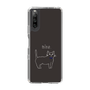 スリムプロテクションケース［ 蝶ネクタイねこ - Black ］