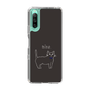 スリムプロテクションケース［ 蝶ネクタイねこ - Black ］