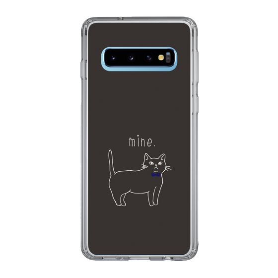 スリムプロテクションケース［ 蝶ネクタイねこ - Black ］