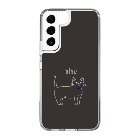 スリムプロテクションケース［ 蝶ネクタイねこ - Black ］