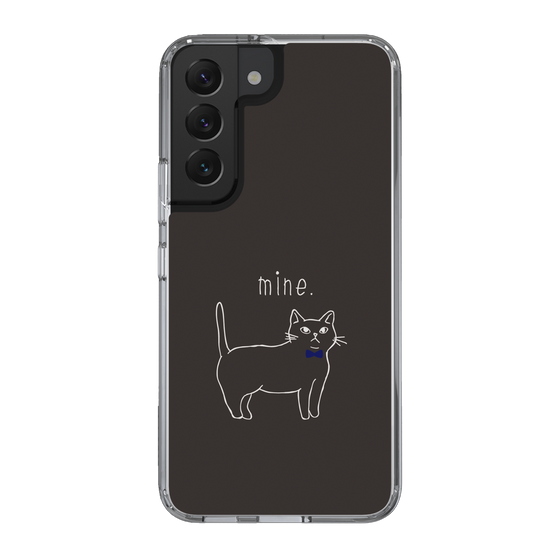 スリムプロテクションケース［ 蝶ネクタイねこ - Black ］
