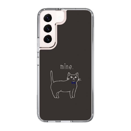 スリムプロテクションケース［ 蝶ネクタイねこ - Black ］