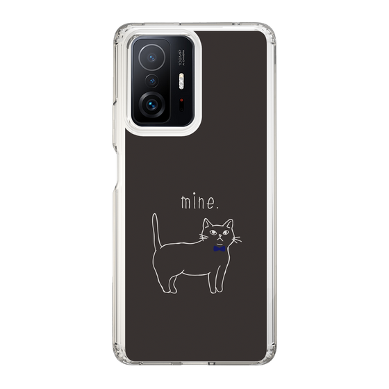 スリムプロテクションケース［ 蝶ネクタイねこ - Black ］