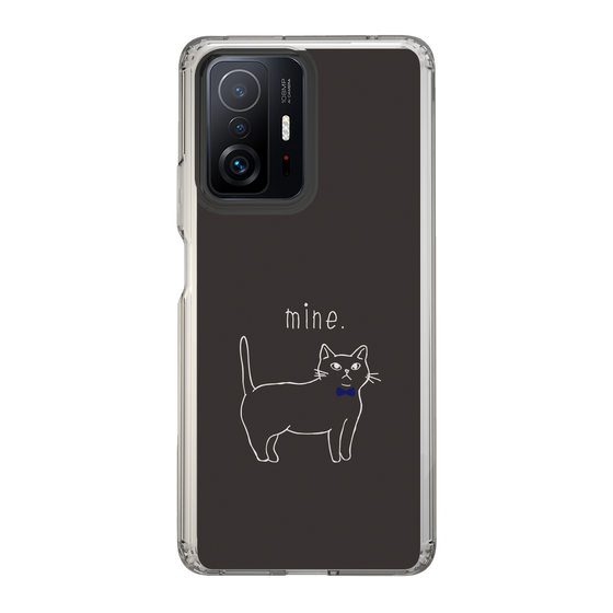 スリムプロテクションケース［ 蝶ネクタイねこ - Black ］