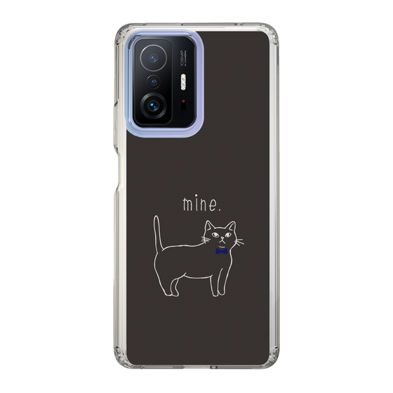 スリムプロテクションケース［ 蝶ネクタイねこ - Black ］