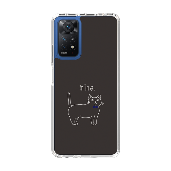 スリムプロテクションケース［ 蝶ネクタイねこ - Black ］