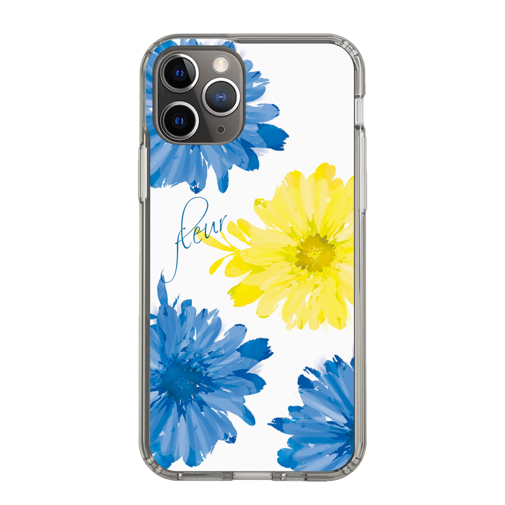 スリムプロテクションケース for Apple iPhone 11 Pro［ 4ビッグフラワー ］