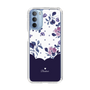 スリムプロテクションケース［ ツインドットフラワー - Navy ］