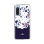 スリムプロテクションケース［ ツインドットフラワー - Navy ］