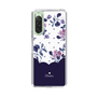 スリムプロテクションケース［ ツインドットフラワー - Navy ］