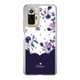 スリムプロテクションケース［ ツインドットフラワー - Navy ］