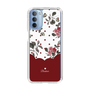 スリムプロテクションケース［ ツインドットフラワー - Red ］